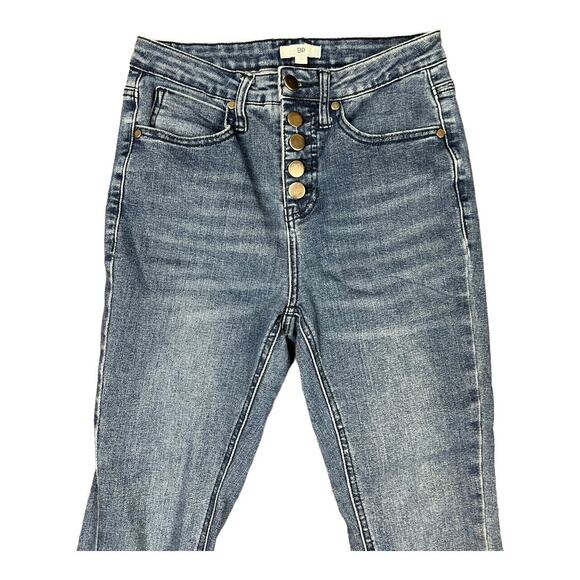 BP Brass Plum High Rise Button Fly Skinny Jeans 27 - Picture 2 of 4